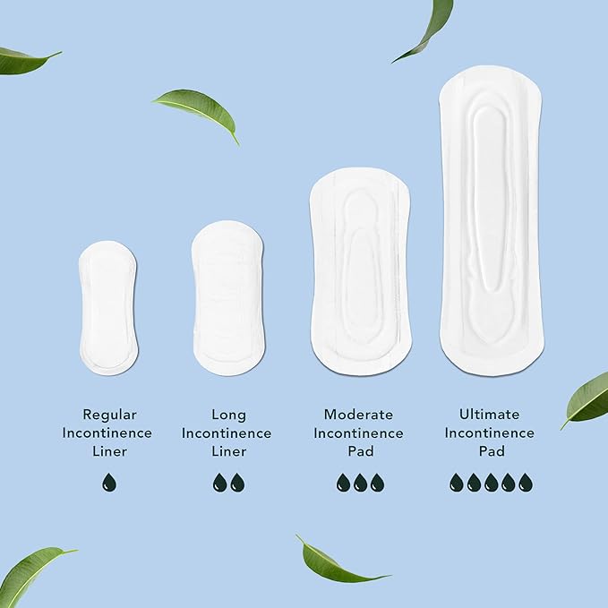 Rael Bundle - Organic Cotton Cover Incontinence Regular Liners (48 Count) Reusable Cloth Pantyliners 1 Pack (Brown 3 Count)