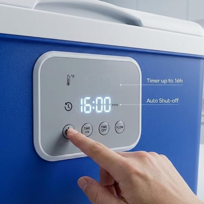 [CBL] Programmable Cold Therapy Machine 13-Quart Ice Water Circulation System with Quiet Pump Timer &amp Flow Control Knee Wrap Included Post-Surgery Pain Relief &amp Sports Injury Recovery
