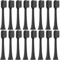 Replacement Toothbrush HeadsCompatible for EFZQ E10/E10C/E10S/F10 Soft Bristle Nozzles(16pcs)(16black Soft Care)