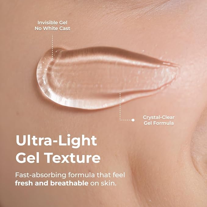 Puréel UV Clairé SPF 50 Sunscreen For Face – Clear &amp Invisible - No White Cast - Oil Free - Lightweight - Non-Sticky - UVA/UVB Protection For All Skin Types &amp Tone - 1.7 fl. oz
