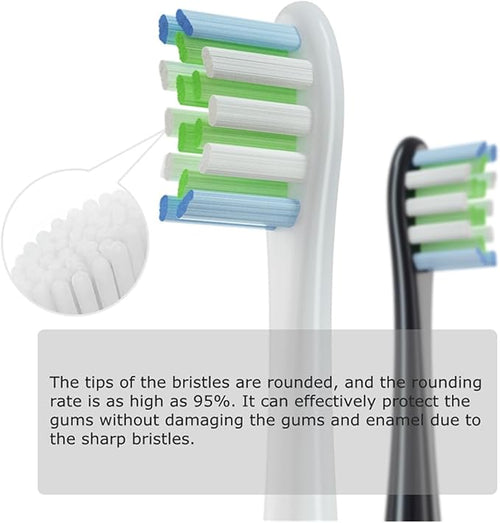 15PCS Replacement Brush Heads Electric ToothbrushCompatible for Oclean Spark Flow X Pro Elite(Gray)