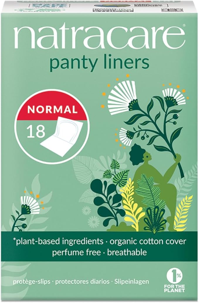Natracare Panty Liner Normal Wrapped 18 ct (Pack of 4)