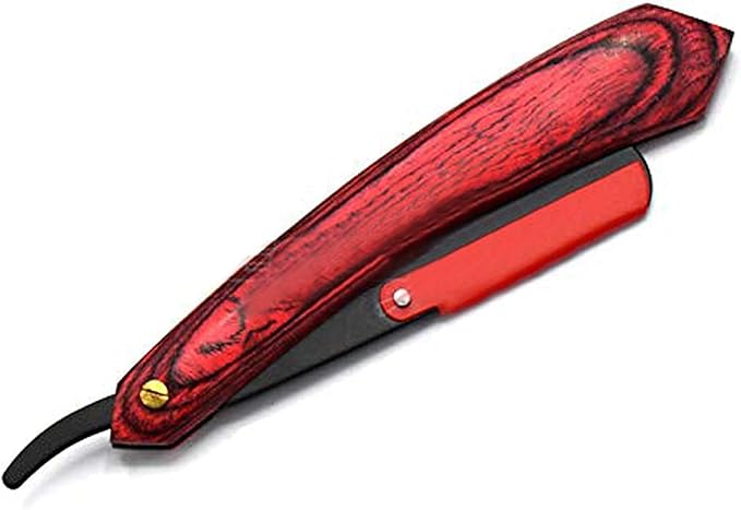 Straight Cut throat Razors Barber Artificial Wooden Handle Design Professional