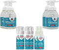 Combo: 2x 8.25oz 2x 1.7oz Hand Sanitizer Foam 2x 8.25oz Sanitizing Soap 2x 2oz Sanitizing Body Spray Alcohol-Free Long-lasting Protection. Kills 99.9%. FDA Registered