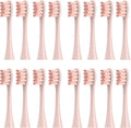 16pieces Replacement Brush Heads Compatible with Oclean SonicX/X Pro/ Z1/ SE / F1 / One / PW01/03/05/07/09 P5 Electric Toothbrush Heads(16 Pink)