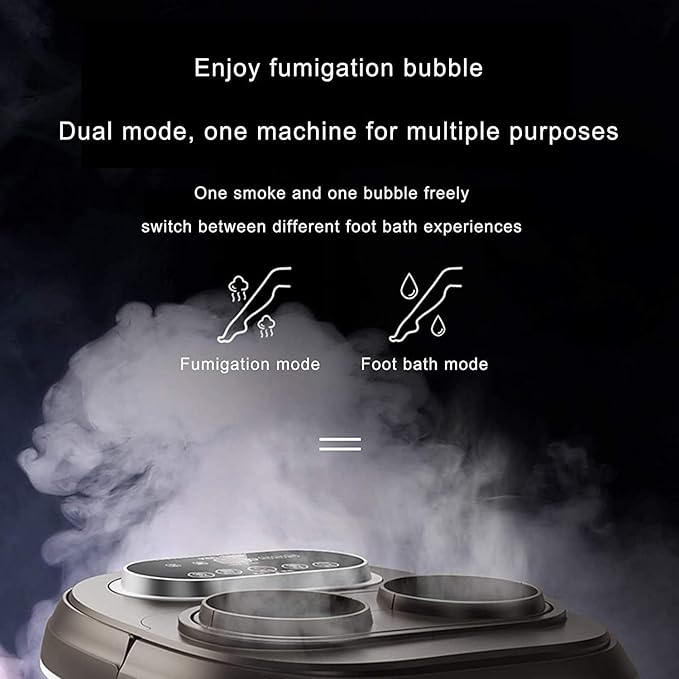 Foot Spa/Bath Massager with Motorized Rollers Shiatsu Massage Shower Heat Temperature Control Timer LED Display Drainage Pipe for Foot Stress Relief