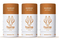 Hume Supernatural Aluminum Free Deodorant for Women &amp Men - Probiotic and Plant-Based Long-Lasting Moisture Absorbing - Clean and Effective (Out West - 3 pack)
