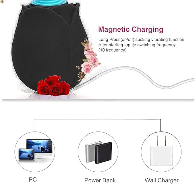 2026 Upgraded Version 10 Intense Suction Patterns 10 Continuous Insertion Rose Adult Tool 2025 Women Toys Automatic Electric Adult Toys Machine USB Rechargeable XJH-Black54