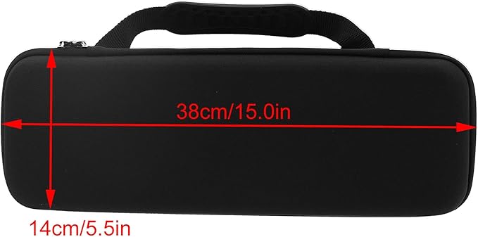 Alvinlite Hard Travel Case Hair Straightener Curling Iron Storage Bag Black Hard