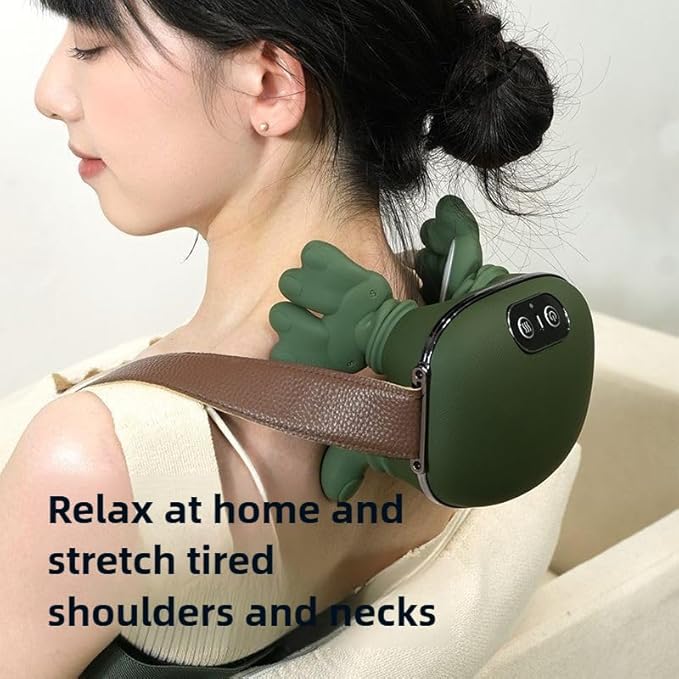 Hand and Neck Massager There Palm Massager Electric Finger Massager for Neck and Back deep Tissue with Heating and Traction Functions