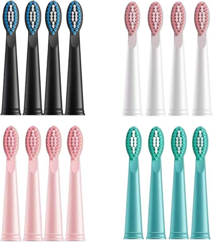 16pcs Toothbrush Replacement Heads Compatible for Jianpai S10/ZQANG xm801(16pcs Green)
