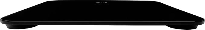 Escali Digital Glass Bath Scale for Body Weight Bathroom Body Scale High Capacity of 400 lb Battery Included Slim Black