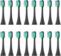 Replacement Toothbrush HeadsCompatible for Panasonic Doltz EW-DC01/DC12/PDL54/PDP51/EW1031/DE92/WEW0980/DL40/DL75/DL82 Electric(16pcs Black)