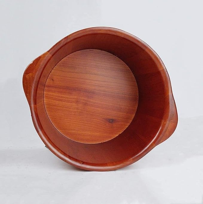 Foot Tub Wooden Foot Basin Household Gift Foot Soaker TubWooden Foot Soak Sauna Foot Tub Massage Spa Sauna SoakHandmade Wooden Footbath TubsFoot Bath Wooden Bucket Foot SpaSauna Accessories Hou