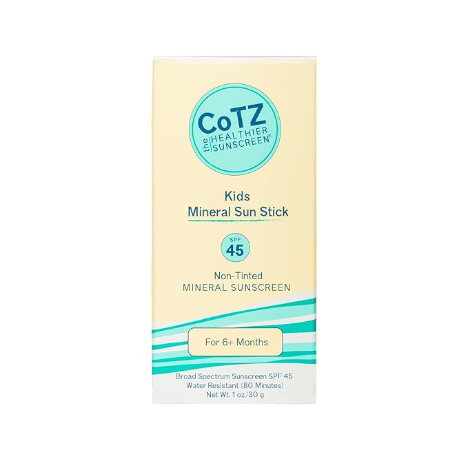CoTZ Kids Mineral Sunscreen Stick | SPF 45 | Gentle | Mess Free