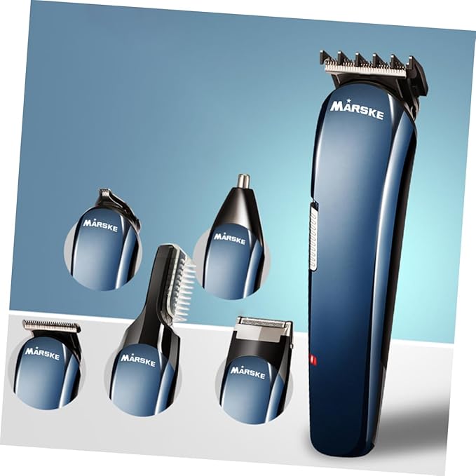 PartyKindom Nose Hair Trimmer Rechargeable Electric Beard Cutter Men's Hair Removal Machine Stainless Steel Head Beard and Mustache Trimmer