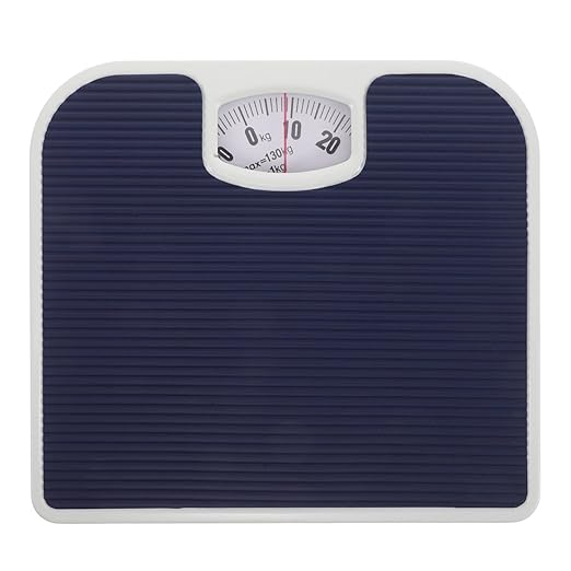 Mechanical Bathroom Scale Analog Body Weight Balance Scale Deep Dial for Home Health Monitoring with Non-Slip Platform