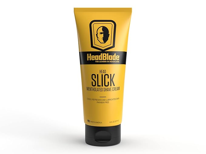 Moto Men's Head Shaving Starter Kit with HeadSlick Shaving Cream Shaving Razor Blade Refills (8 ounce HeadSlick)