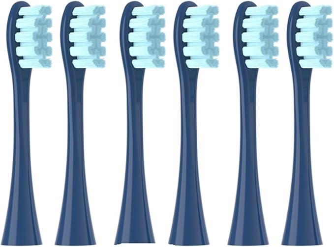 Replacement Brush Heads Compatible for OCL EAN Flow/X PRO Elite/X PRO /F1/Z1/One/ Air2 Sonic Electric Toothbrush Nozzles Soft Dupont Bristle(6 LANOC)