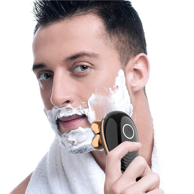 Surker Head Shavers for Bald Men 4d Electric Razor 5 in 1 Nose Beard Trimmer Hair Clipper Shaving Kit Rotary Shaver Cordless USB Rechargeable Facial Grooming Kit Waterproof