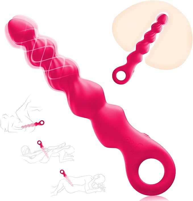 Prostrate Massagers Trainer Silicone Kit with (Pink) for Man Silent Personal Body Prostrate Massaging with 12 Modes for Men Relax Electric Massager POW05