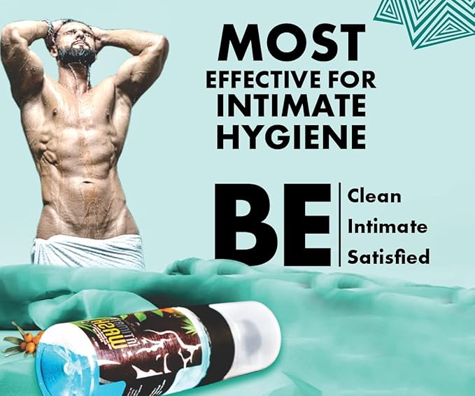 urbangabru Intimate Wash for Men | Hygiene of Private Parts with Tea Tree Oil AloeVera &amp Sea Buckthorn Oil (3.38 Fl Oz)