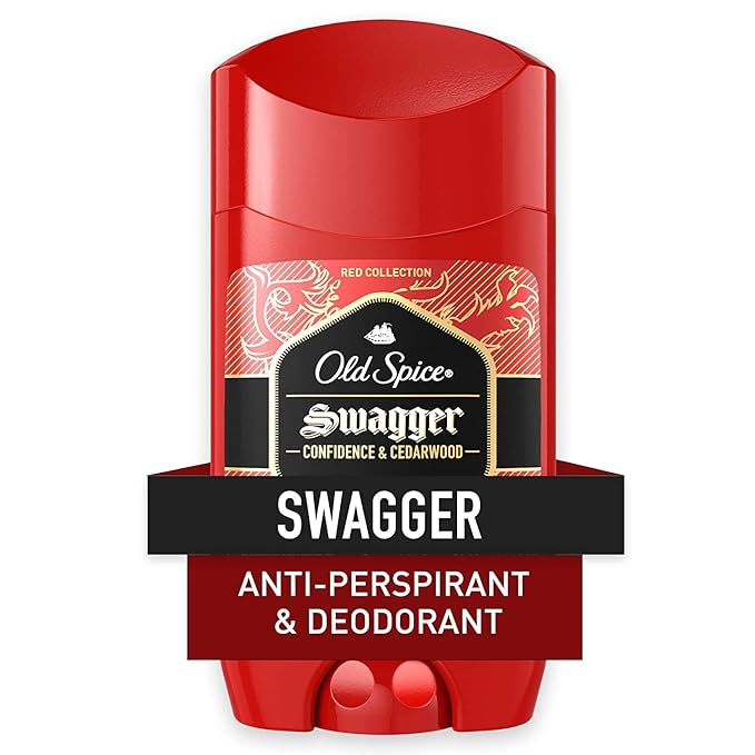 Old Spice Red Zone Anti-Perspirant Deodorant Invisible Solid Swagger 2.6 Ounce (Pack of 3)