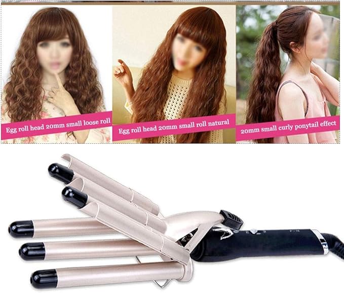 New Hair Curling Iron Ceramic Water Ripple Hair Curler Hair Waver Rollers 5 Barrels Professional Hair Styling Tools