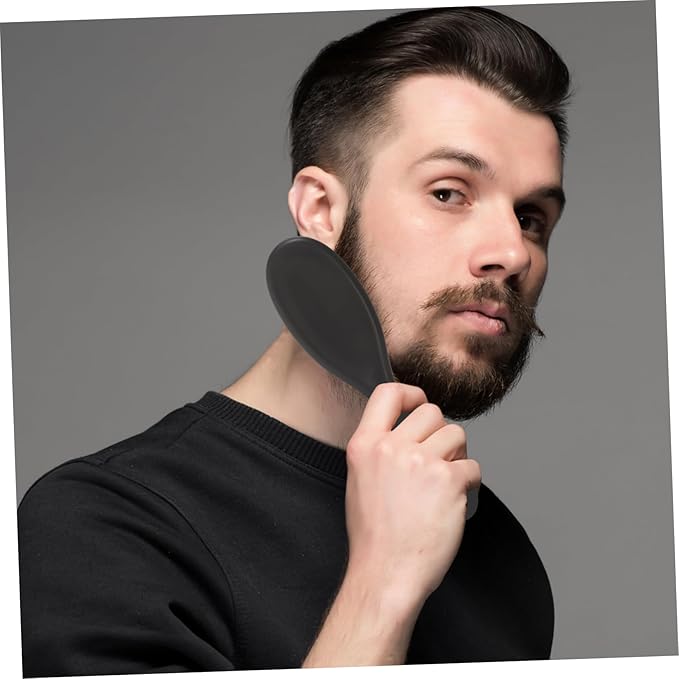 FOMIYES 12pcs Beard Sweep Brush Bristle Grooming Tool for Men for Beard Care and Hair Cleaning Compact Design for Travel Use
