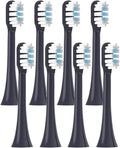 8pcs Replacement Toothbrush HeadsCompatible for T301/T302/T501 Tooth Brush Soft Bristle Nozzles(8 PCS Purple)