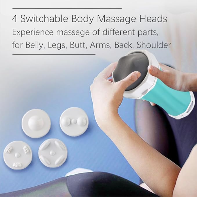 Cordless Cellulite Massager Body Sculpting Machine Electric (Tiffany Blue)