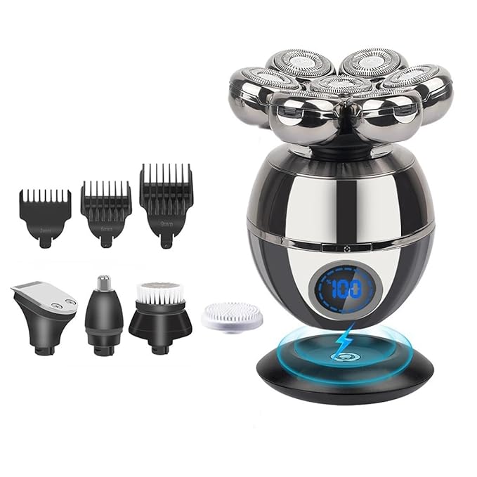 Head Shavers for Bald Men Shaver For Men Electric Shaver Bald Head Shaver 5 In 1 Hair Clipper For Bald Man Beard Trimmer Shaving Machine Bald Head Razor 7