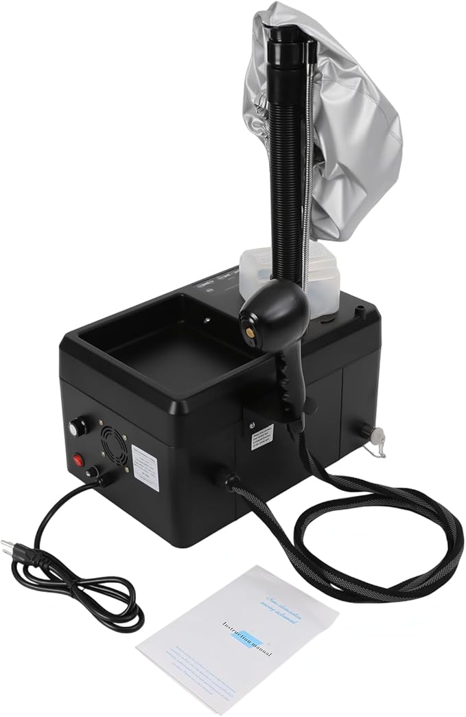 1750W Nano Hair Steamer Machine Professional Hair Color Processor Nano Mist Hair Steamer with Nano Spray Gun and Evaporation Cap Standing Salon Spa Equipment for Hair Care Hair Repair 110V