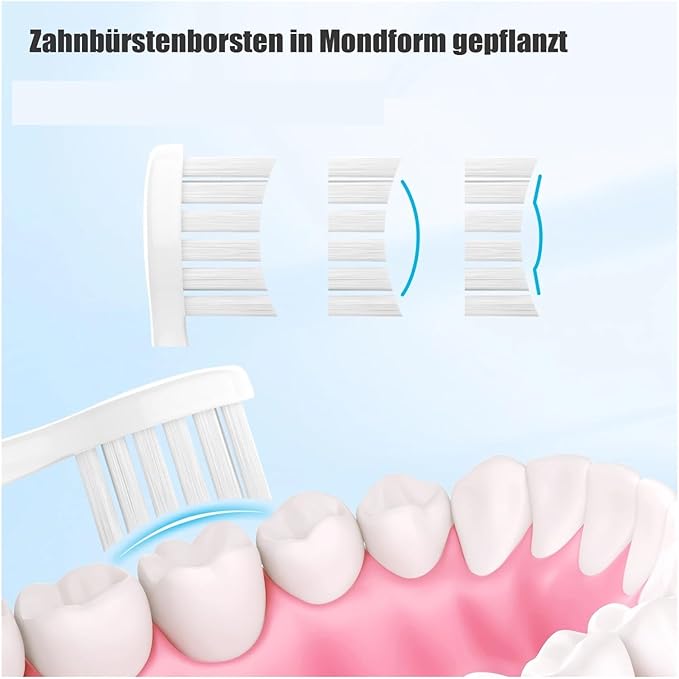 Compatible with Variations The Electric Toothbrush Replacement Brush Heads for with Protection Cover(White)