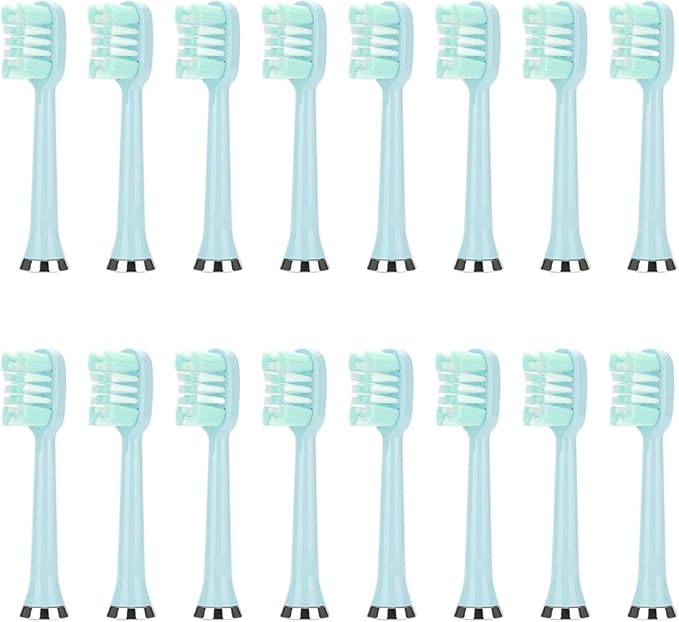 M07 Toothbrush Replacement HeadsCompatible for M07/M08/M07B/702/722(16PCS)(16pcs Blue)