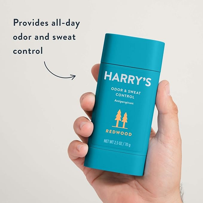 Harry's Antiperspirant Deodorant Sweat &amp Odor Control Antiperspirant for Men Redwood 2.5 oz Pack of 3