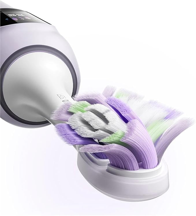 Compatible for XIAOMI MIJIA - Oscillation Toothbrush Pro Smart 4 Modes IPX8 Waterproof Vibration(Multi)