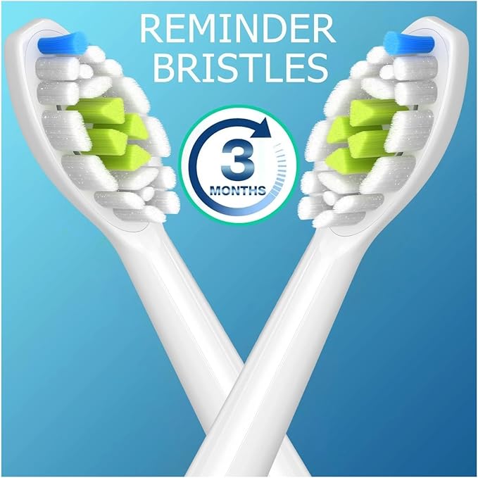 Replacement Toothbrush Heads Compatible with Electric Compatible for and Other Snap-On Handles(16pcs White)