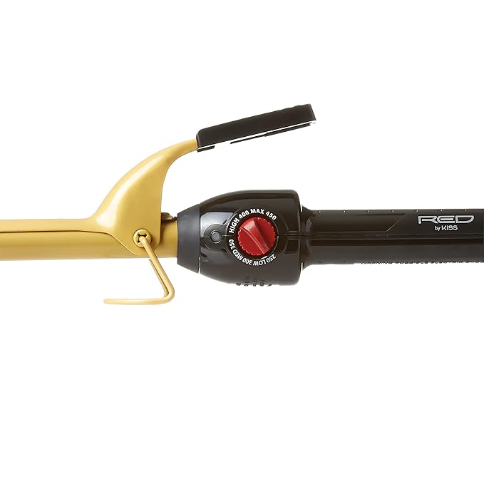 RED by KISS Ceramic Tourmaline Professional Curling Iron (CI03N - 5/8 inch)