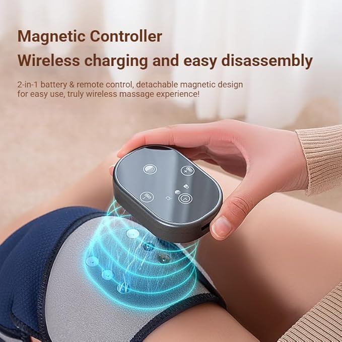 Heated Knee Pads Adjustable Heating and Vibration Massager Vibration hot Compress Shoulder and Elbow Massage Device for Arthritis and Knee Pain Relief Knee Pads as Gifts for Parents