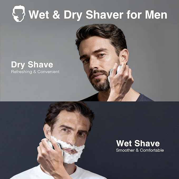 Head Shavers for Bald Men Electric Shavers Razor Rechargeable Bald Head Razor 360°Close Shave for Men 5D Magnetic Bald Head shavers Waterproof Mens Head Shaver for Wet/Dry Use (Black)