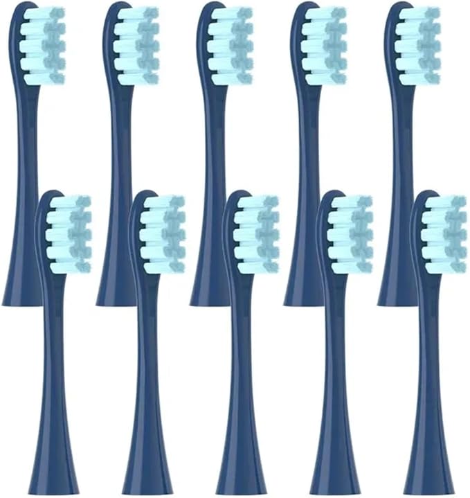 10PCS Vacuum Sealed Packed Replacement Brush HeadsCompatibility for Oclean X PRO/ Z1/ F1/ One/Air 2 /SE Soft Deep Cleaning(10pcs Blue)