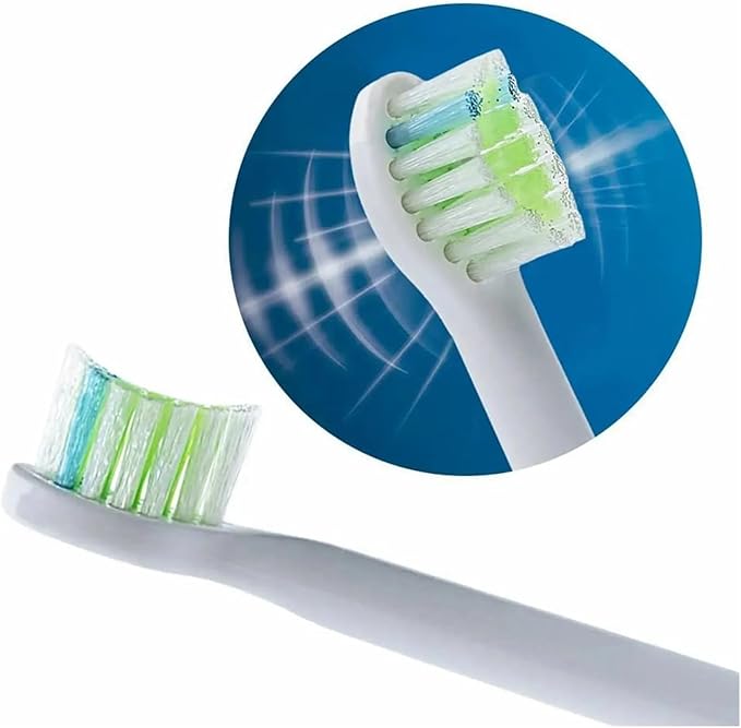 Compatible for E-Series Essence Electric Replacement Toothbrush Heads Xtreme Elite Advance Cleancare C3 Supply Tooth Brush(3color-1A-8pcs)