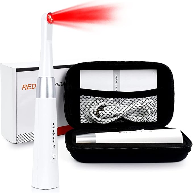 Red Light Therapy Wand for Cold Sore TreatmentScientifically Designed Wavelength &amp Intensity Infrared &amp Red Light for Face Lips Nose &amp Ears Rechargeable &amp Portable Cold Sore Treat