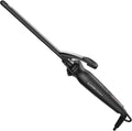 GA.MA Salon Curl Silk Chrome Titanium Curling Iron for Tight Curls 0.35 Inch Barrel Quick Adjustable Heat Anti-Frizz Dual Voltage Auto Shut-Off.
