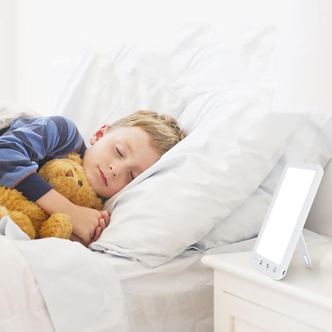 Enjoy Home R.S. Light Therapy Lamp UV-Free 10000 Lux LED Sun Lamp Touch Control with Adjustable Brightness and 4 Timer Function 180° Rotatable Stand