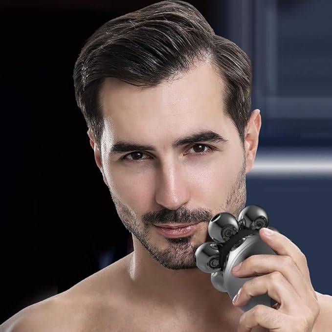 Head Shaver for Men 5 in 1 Electric Head Shaver for Bald Men 7D Floating Cutter Beard Trimmer Clipper IPX5 Waterproof Shaving USB Wireless Charging