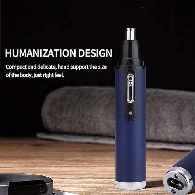 Ear and Nose Hair Trimmer Clipper for Men Women USB Rechargeable Professional Electric Nose Hair Trimmer with Waterproof Head Double-Edge Stainless Steel Blade