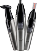 3 in 1 Ear and Nose Hair Trimmer for Men and Women Rechargeable Waterproof Eyebrow Hair Remove Facial Hair Trimmer for Bathroom Travel Hotel Easy Cleansing