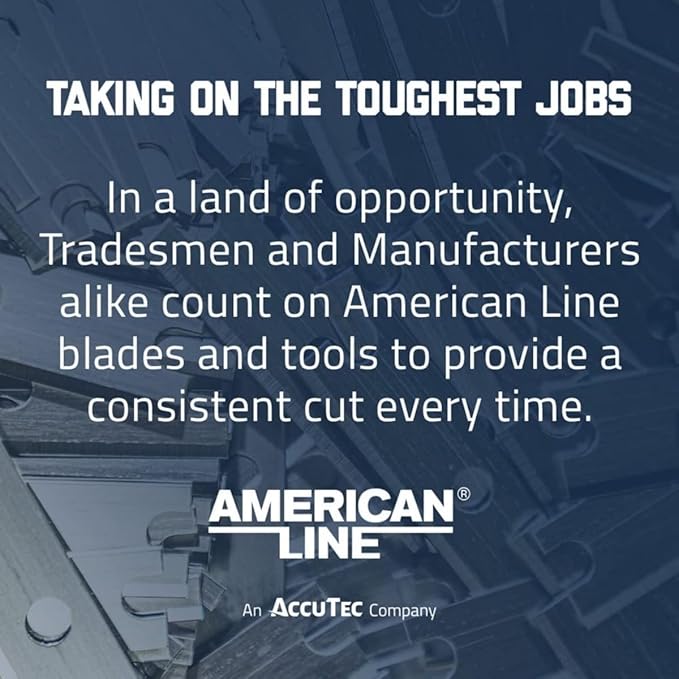 AccuTec American Line Single Edge Razor Blades - 1000-Pack - 0.012 Inch Heavy Duty High Carbon Steel with Steel Backing for Extra Durability and Long Life - 66-0412-10P